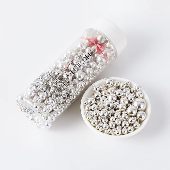 Kasvan Silver Pearl Sugar Sprinkles - Image 7