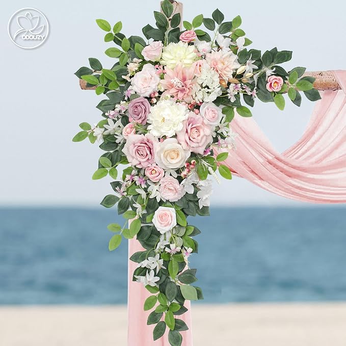 Wedding Arch Flowers Kit, Artificial Flower Arch Decor - Image 3