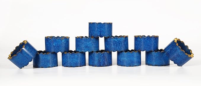 Handmade Epoxy Napkin Rings Set of 12 | Elegant Table Decor - Image 4