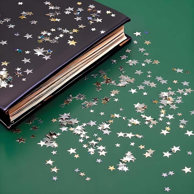 Silver Star Confetti - 60g Metallic Shine Stars Table Confetti - Image 6