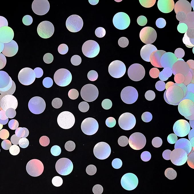 400PC Circle Dots Iridescent Confetti by Vofrise