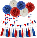 Red White Blue Party Decorations by HongTongTong