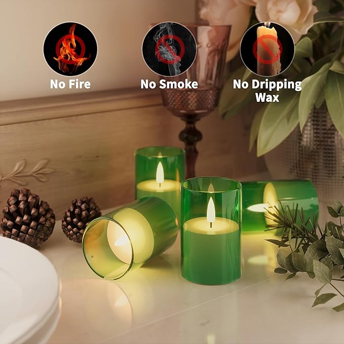 6Pack Flickering Flameless LED Candles - Image 3