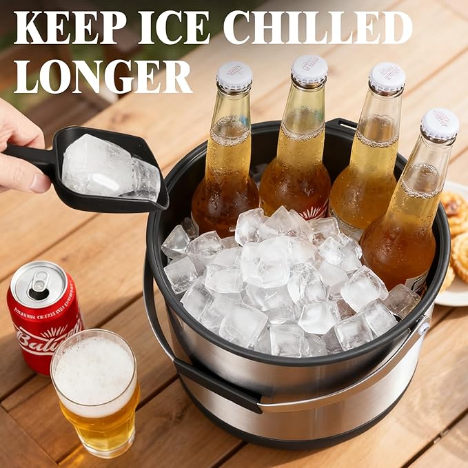 7QT/6.8LDouble-Wall Insulated Ice Bucket - Image 3