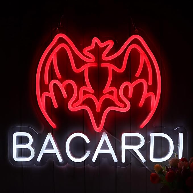Bacardi Rum neon commercial sign by AHlove