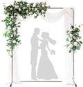 Arch Backdrop Stand, 7x4 FT Metal Wedding Square Backdrop Stands by HOME+RIGHT