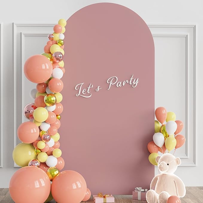 Wokceer 6.6 FT Wedding Arch Stand and Arch Cover, Metal Arch Stand - Image 4