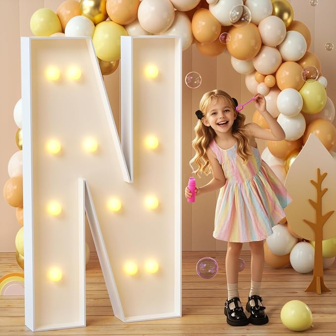 imprsv Marquee Light Up Letters, 4FT Mosaic Letters by Letsmakeitimpressive