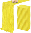 20 Pack Yellow Cheesecloth Table Runner 20 x 120 Inch Long Rustic Gauze Cheese by FoliafeelHome