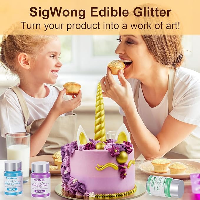 Green Edible Glitter - 15g Food Grade Luster Dust Powder - Image 5
