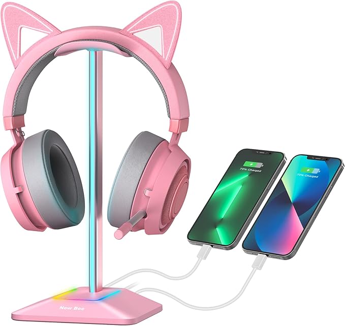 New bee RGB Headphone Stand by NewBee