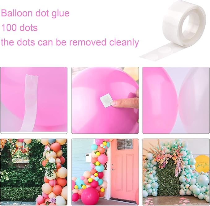 FEPITO 124Pcs Tropical Balloons Garland Kit - Image 4