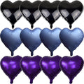 Blue Purple Heart Balloons by TAOYE