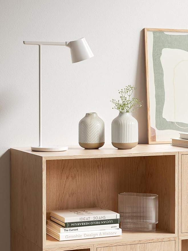 Boho Farmhouse Small Ceramic Vase - Image 4
