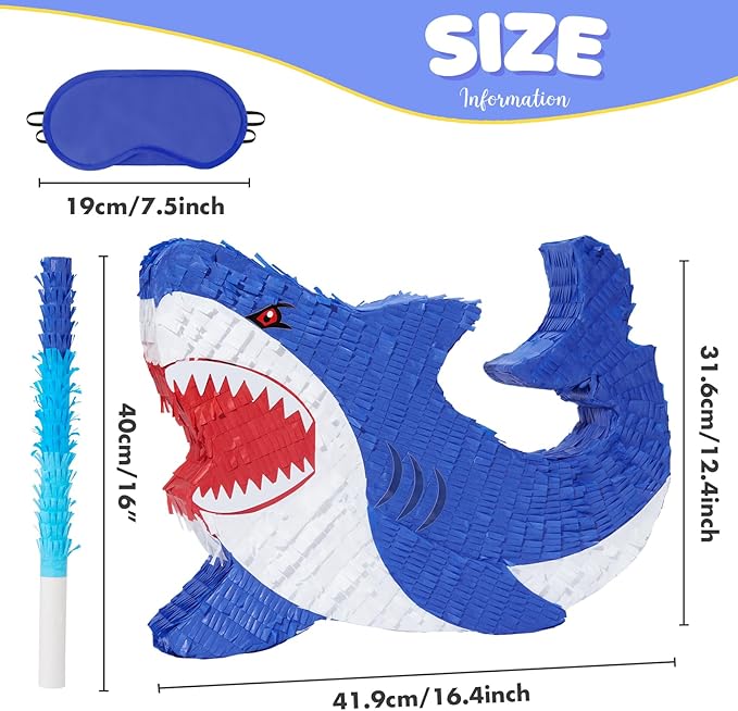 WERNNSAI Shark Piñata - Image 3