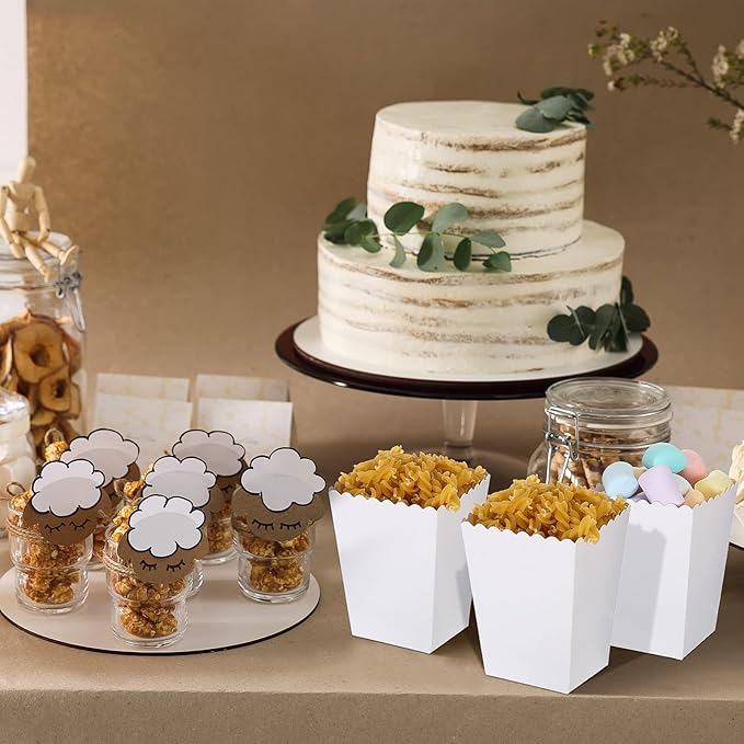 200 Pcs Popcorn Boxes Mini Paper Popcorn Box Cardboard Popcorn Container - Image 5