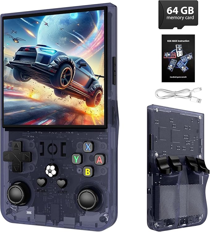 R36MAX Retro Handheld Game Console by XISKT