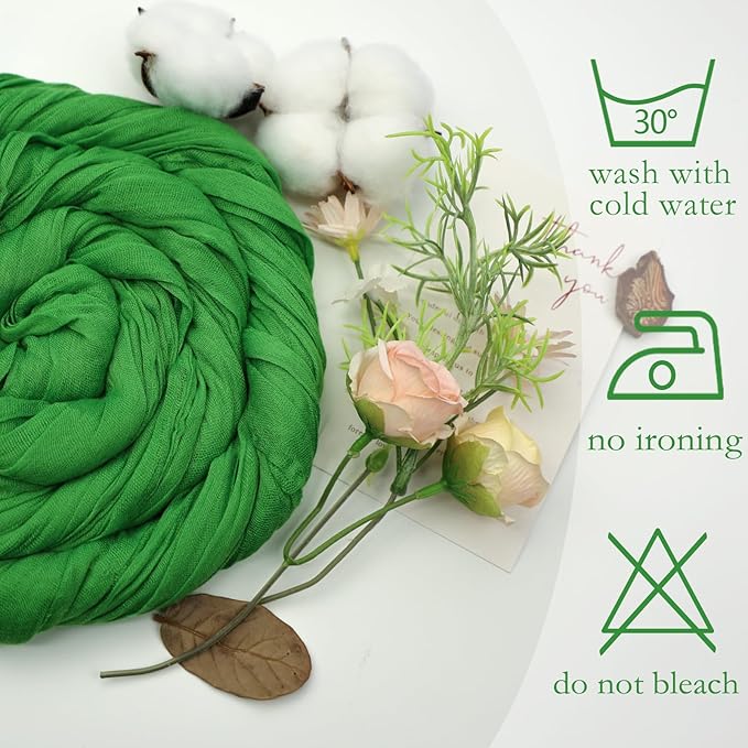 6 Pack Green Cheesecloth Christmas Table Runner 10ft Boho Gauze Fabric Cheese - Image 5