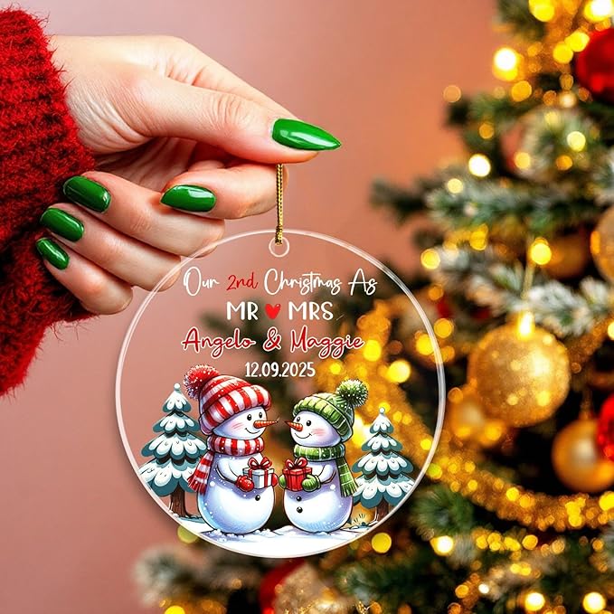 Our 2ND Christmas As Mr & Mrs Ornaments Gift - Image 4