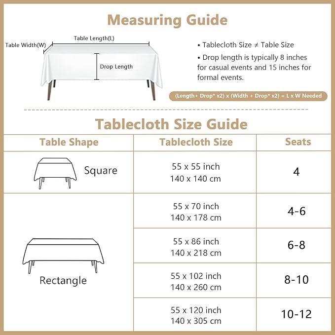 MYSKY HOME Table Cloth for Rectangular, Waterproof Tablecloth, Soft Cotton - Image 8