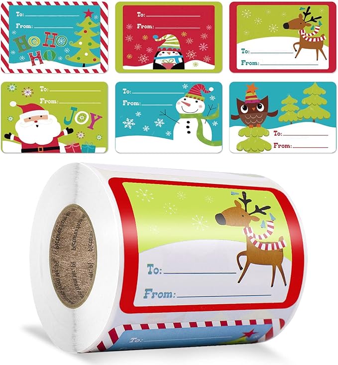 Cerlaza 250pcs Christmas Gift Tags by Cerlaza