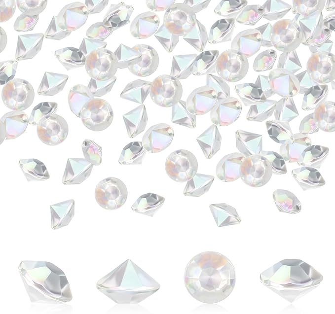 SUREAM 4500PCS Acrylic Diamonds Gems, Colorful 6mm Crystal AB Ice Rocks Crystals by Suream