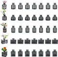 Glasseam Bud Flower Vases in Bulk: 40 Glass Cute Small Vases by Glasseam