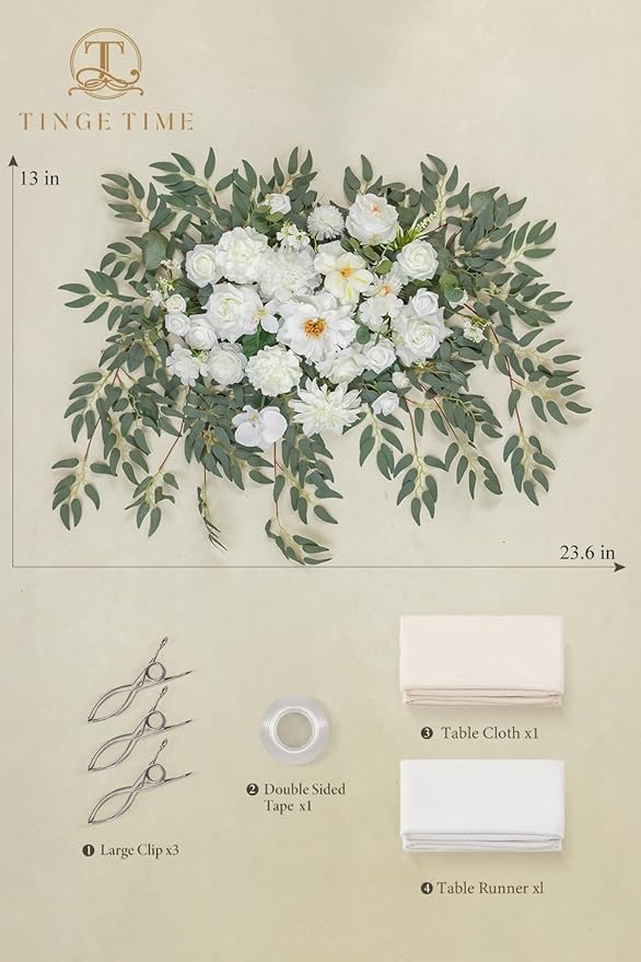 TINGE TIME Artificial Sweetheart Flower Swag - Image 7