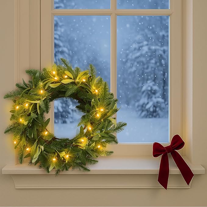 6.56 ft Christmas Artificial Olive Vine - Image 6