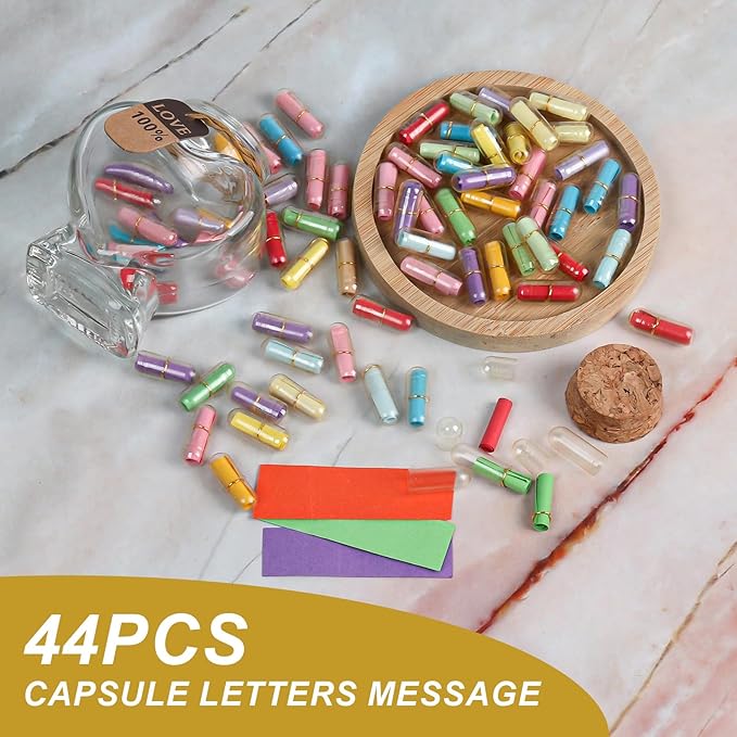 Capsule Letters Message in Glass Bottle，Message Pills Love Letter Gift - Image 2