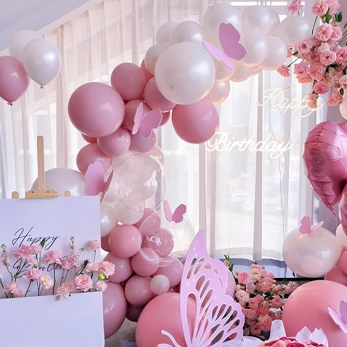90pack Pink Balloons Different Size 18/12/10/5 Inch Pink Balloon Garland Arch - Image 6