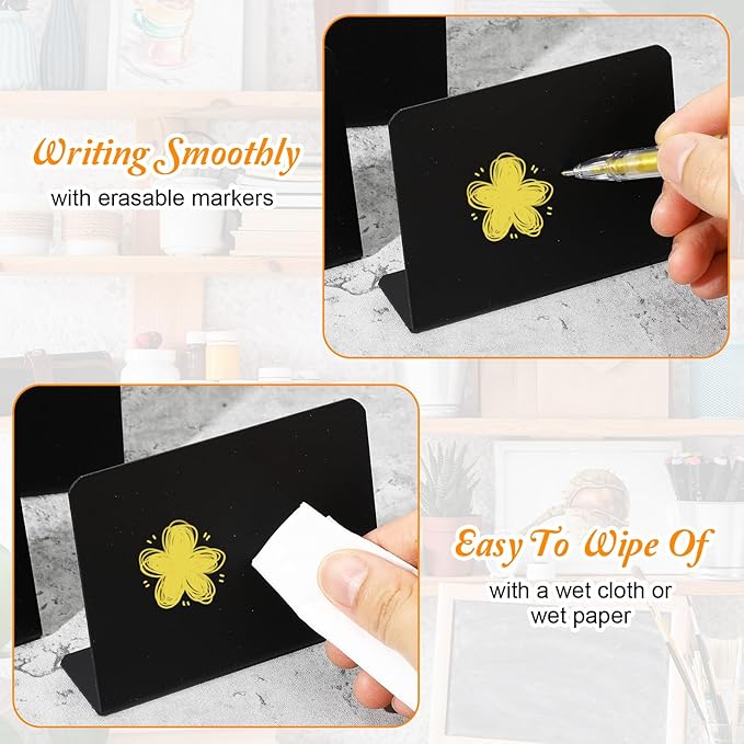 48 Pack Mini Chalkboard Signs for Food, Chalkboard Food Signs for Buffet Display - Image 3