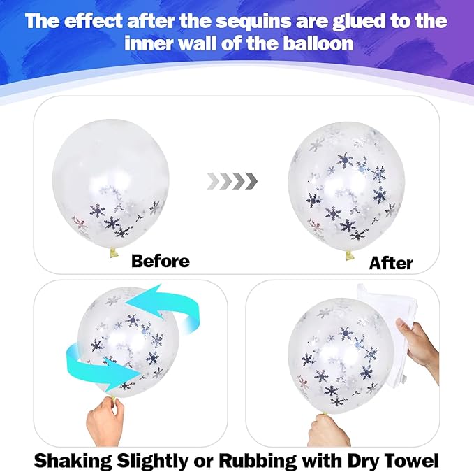 Snowflake Balloons Set - Image 9