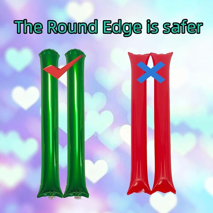 48pcs Round Head Boom Sticks Thunder Sticks Cheering Sticks Team Spirit Plastic - Image 3