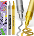 ARTISTRO 2 Gold & Silver Permanent Marker by ARTISTRO