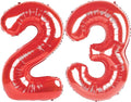Red Number 23 Balloon 40 Inch Birthday Decorations, Number 23 Balloon Birthday by Upgesy