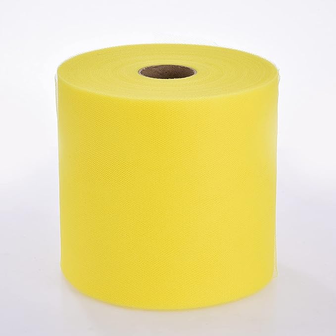 Tulle Fabric Roll, 6” by 200 Yards Tulle Organza Fabric Spool - Image 3