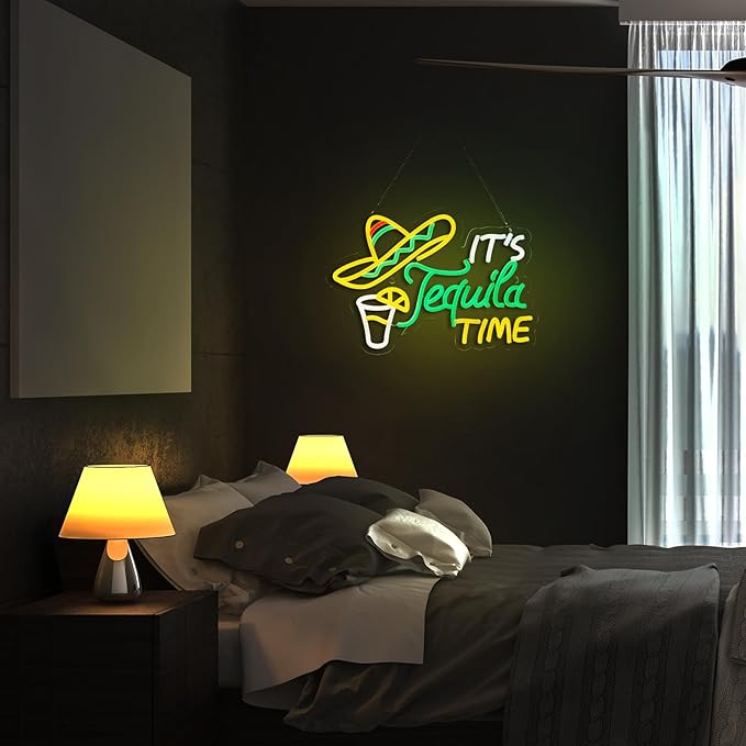 Tequila Neon Sign Mexican Tequila LED Neon Light USB Powered Dimmable Man Cave - Image 2