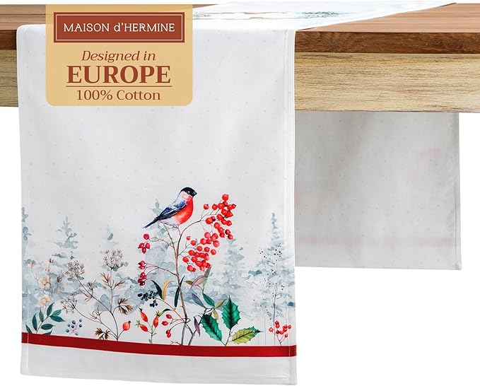 Maison d' Hermine Table Runner 100% Cotton Double Layer Table Runners 72 inches by MaisondHermine