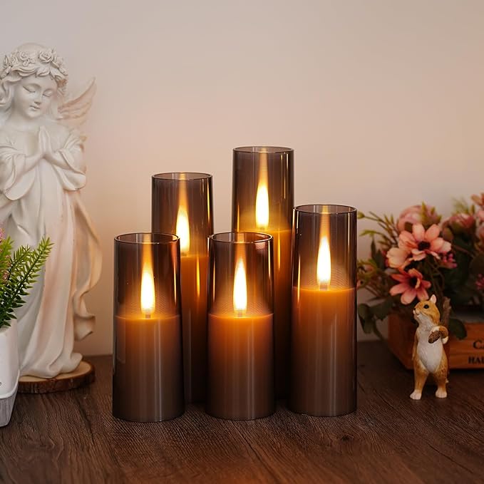 Flameless LED Candles, Upgraded Realistic Flickering Flame Battery Operated - Image 4