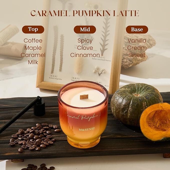 M&SENSE 9.88oz Natural Soy Wax Jar Candle - Image 3