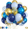 Blue and Gold Balloons by Paready