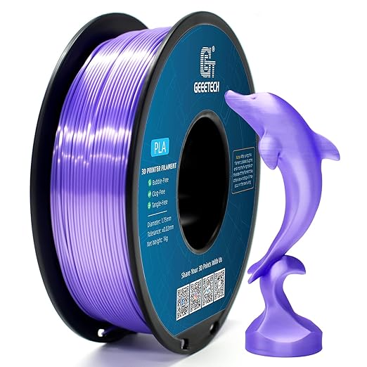 Geeetech Purple Silk PLA Filament 1.75mm by GEEETECH