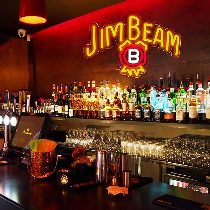 Bar Neon Sign, Jim Beam Whiskey LED Neon Light - Image 3