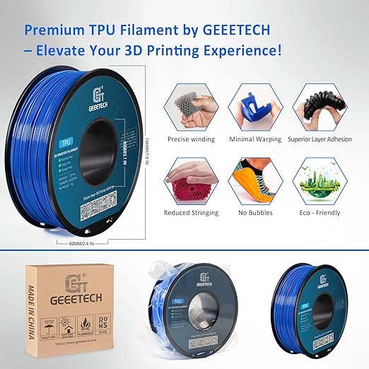 Geeetech TPU Filament 1.75mm – 95A Flexible 3D Printer Filament - Image 3