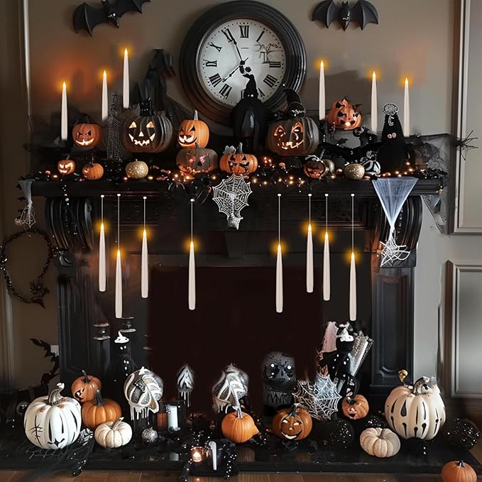 24PCS Floating Candles with Wand, Magic Hanging Candles, Flickering Warm Light - Image 3