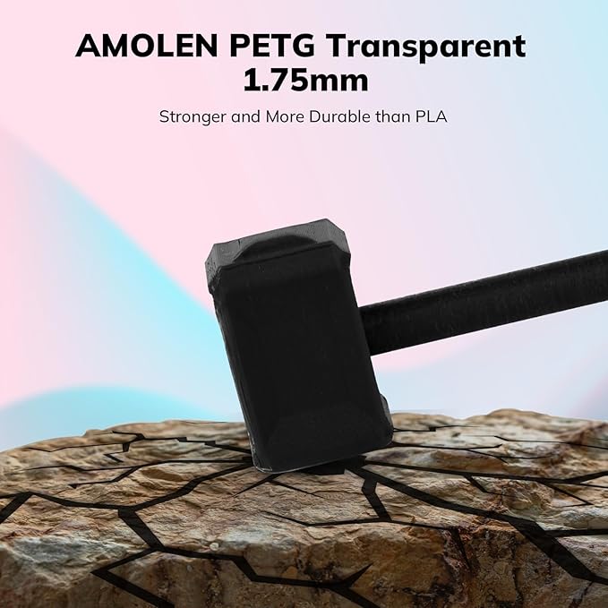AMOLEN Rapid PETG Basic 3D Printer Filament 1.75mm +/-0.02mm, 500mm/s High - Image 6