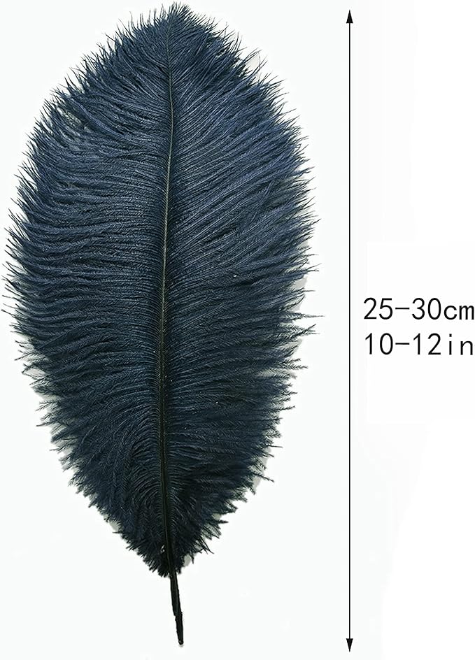 Ballinger Navy Blue Ostrich Feathers Plumes - Image 3