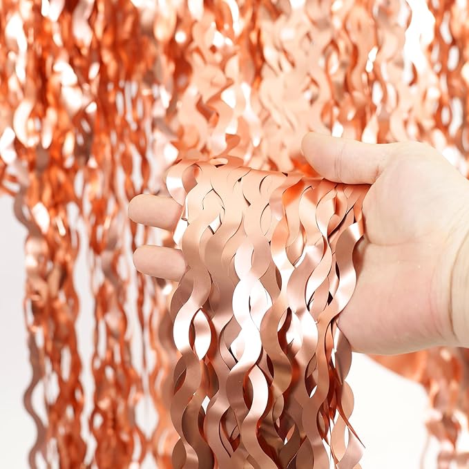 4 Pack Rose Gold Backdrop Birthday Decorations - Image 7