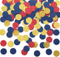 Gold Blue and Red Confetti Table Decoration by MOWO